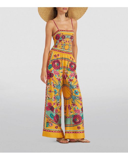 LaDoubleJ Orange Silk Palazzo Trousers