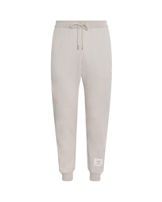 Thom Browne Gray Cotton 4-Bar Sweatpants for men