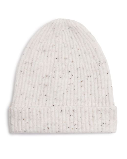NN07 White Speckled Beanie for men