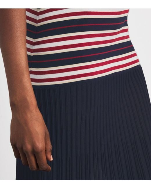 Faithfull The Brand Blue Doris Knitted Maxi Dress