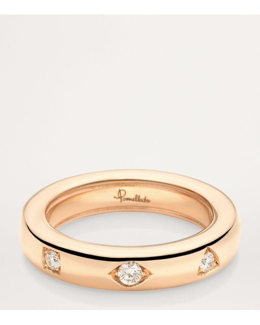 Pomellato Metallic And Diamond Iconica Ring
