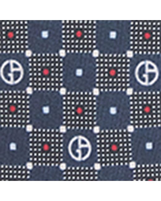 Giorgio Armani Blue Silk Jacquard Tie for men