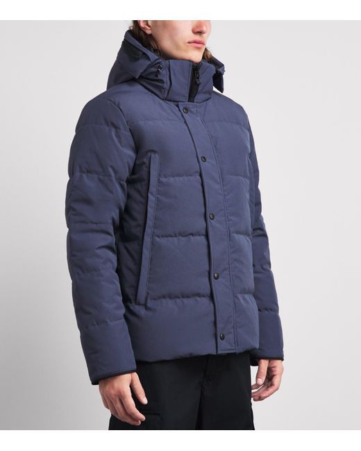 Canada Goose Blue Wyndham Parka Jacket for men
