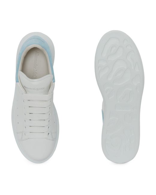McQueen Blue Leather Oversized Sneakers
