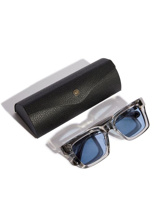 Matsuda Blue Tinted Square Sunglasses for men