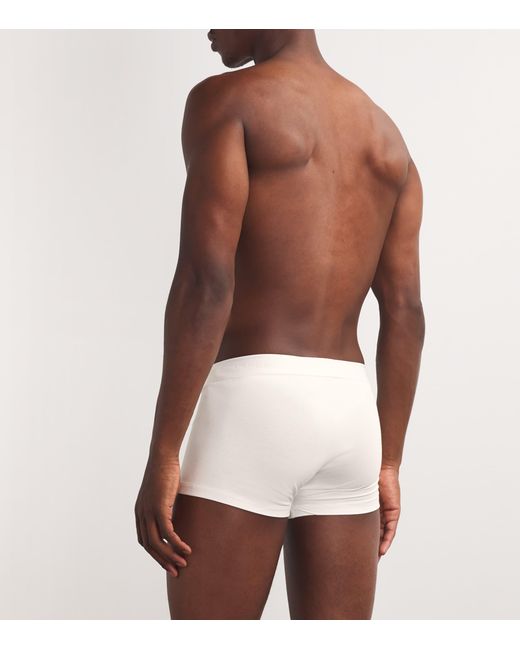 Sunspel White Stretch-Cotton Trunks for men