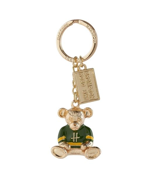 Harrods Metallic Teddy Bear Keyring