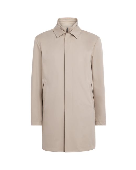 Canali Natural Water-Resistant Insert Car Coat for men
