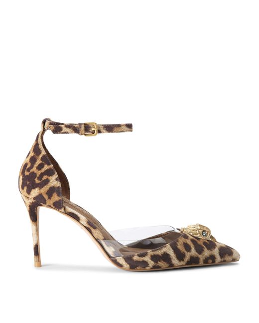 Kurt Geiger Metallic Leopard Print Vinyl Belgravia Court Shoes