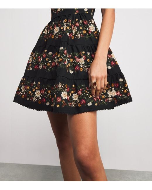 Agua Bendita Black Cotton Lima Paramo Mini Dress