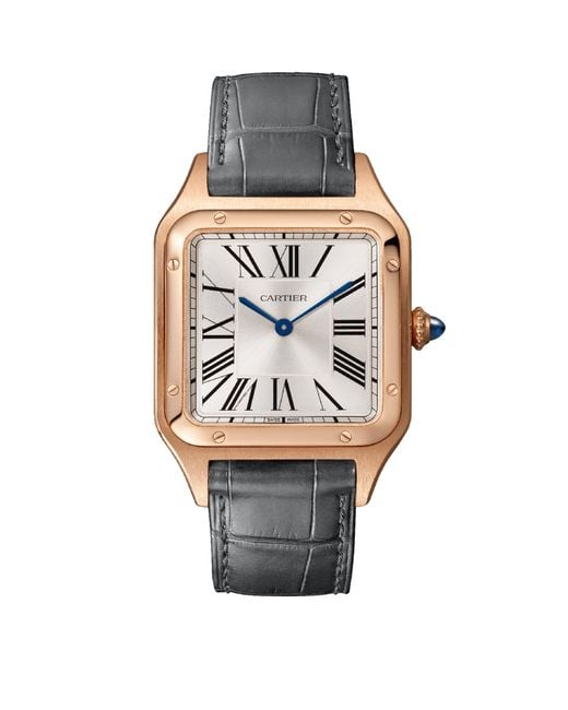 Cartier Gray Rose Santos-Dumont Watch for men