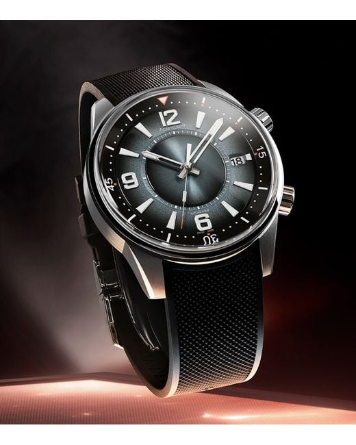 Jaeger-lecoultre Black Stainless Steel Polaris Date Watch for men
