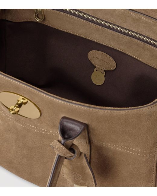 Mulberry Brown Suede Bayswater Top-Handle Bag