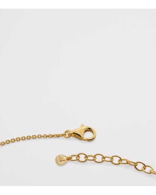 Monica Vinader Metallic Vermeil Mv Siren Muse Station Chain Necklace