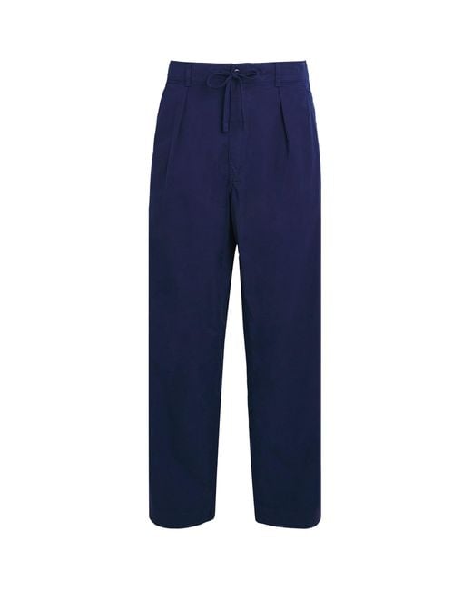 Polo Ralph Lauren Blue Stretch-Cotton Twill Prepster Trousers for men