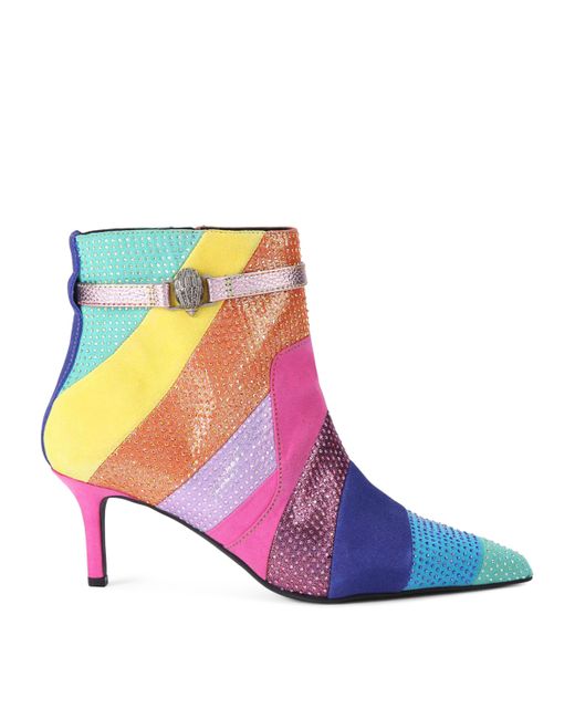 Kurt Geiger Blue Kensington Flexi Ankle Boots