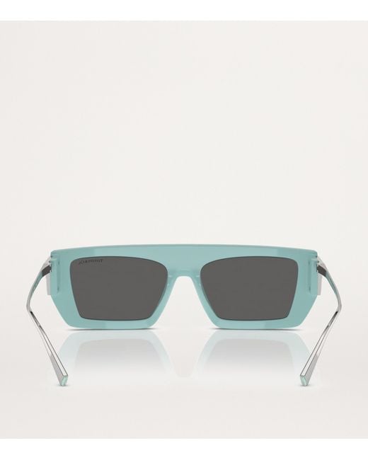 Tiffany & Co Gray Injected Rectangular Sunglasses