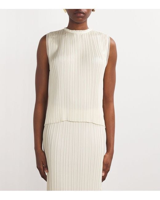 Vince White Pleated Top