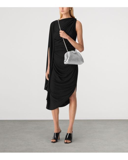 Bottega Veneta Gray Small Leather Lauren 1980 Clutch Bag