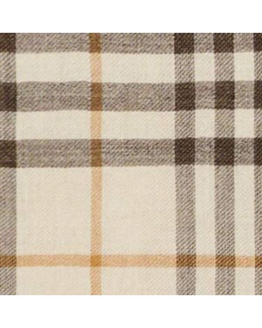 Burberry Natural Wool-Silk Ekd Check Wide Scarf