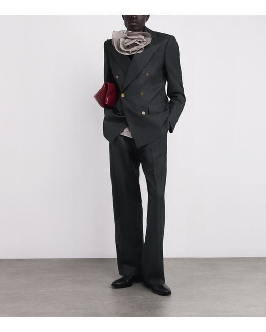 Vivienne Westwood Blue Virgin Wool-Blend Captain Blazer for men