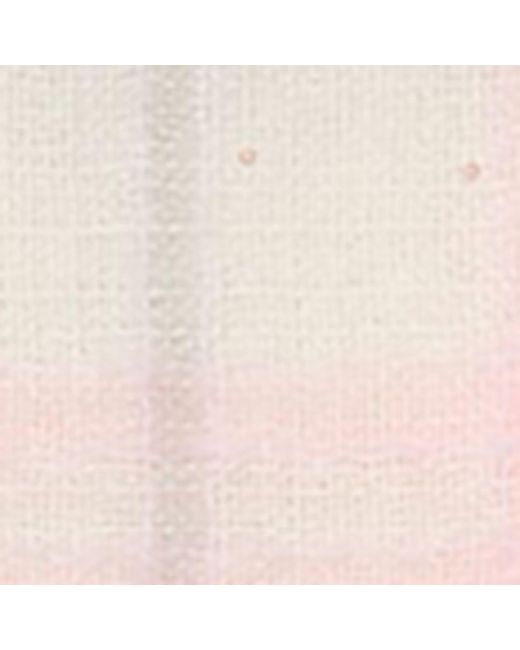 Burberry Pink Wool-Blend Embellished Check Scarf