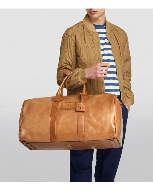 Polo Ralph Lauren Brown Leather Heritage Holdall for men