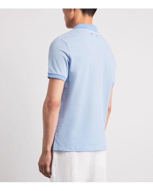 Vilebrequin Blue Cotton Palatin Polo Shirt for men