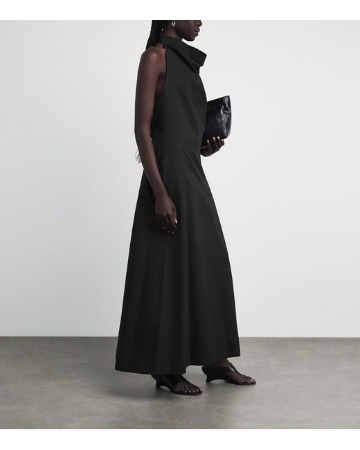 Camilla & Marc Black Halterneck Grace Maxi Dress