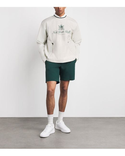 Ralph Lauren White Hybrid Logo Jacket for men