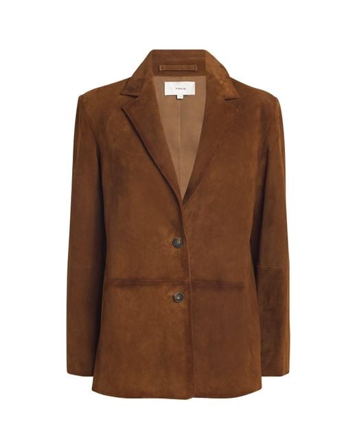 Vince Brown Suede Blazer