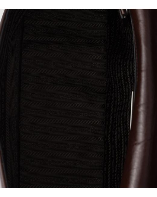 Prada Black Leather Cross-Body Bag for men
