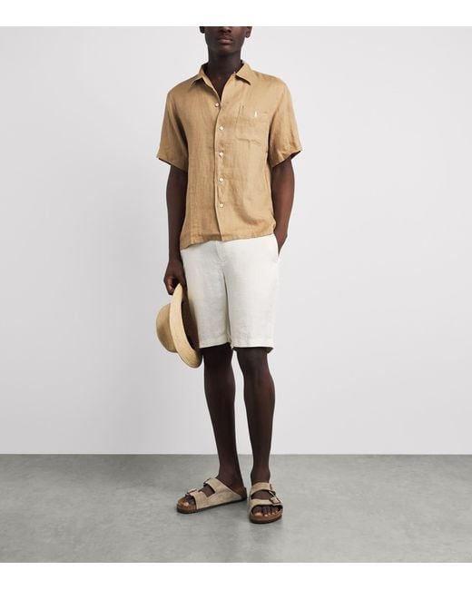 Polo Ralph Lauren Natural Linen Short-Sleeve Classic-Fit Shirt for men
