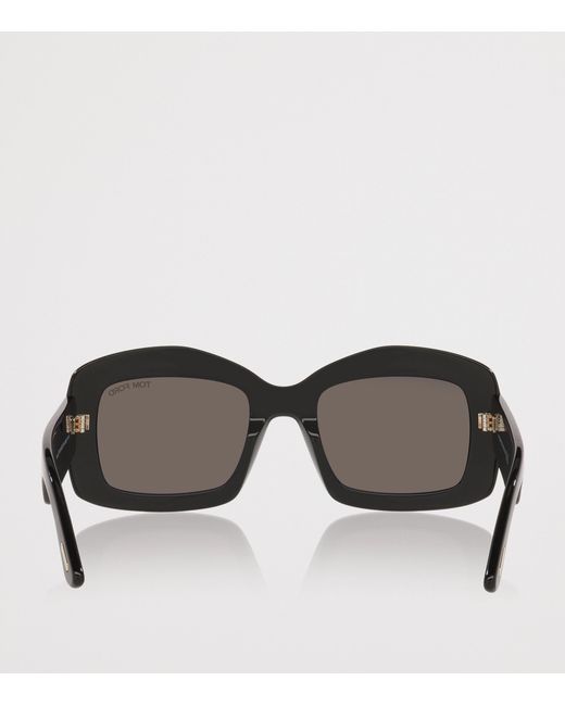 Tom Ford Black Acetate Venetia Sunglasses