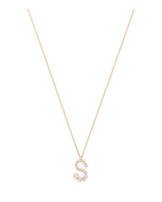 Sophie Bille Brahe Metallic And Diamond Soprano 'S' Necklace