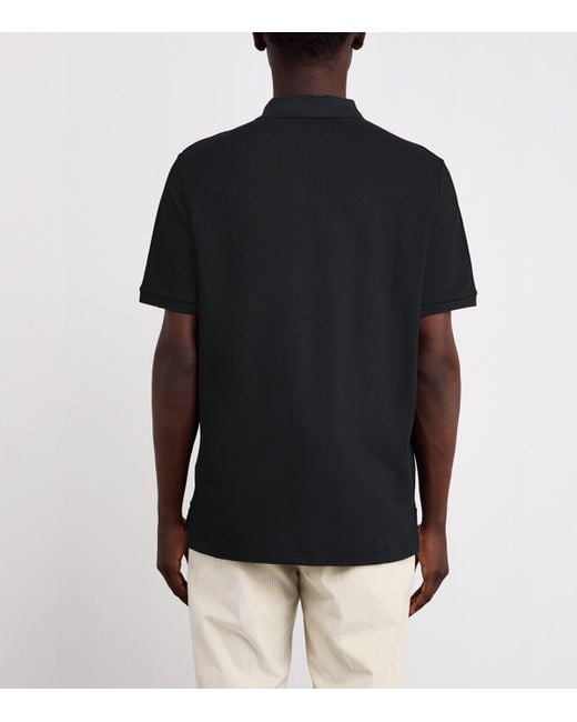 Polo Ralph Lauren Black Stretch-Cotton Pony Polo Shirt for men