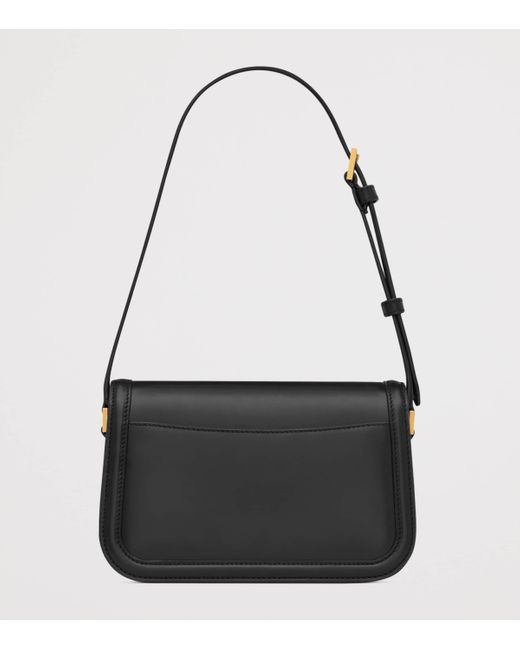 Saint Laurent Black Mini Leather Solferino Satchel