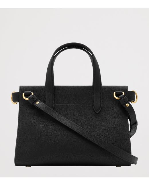 Burberry Black Mini Calfskin Cotswolds Tote Bag