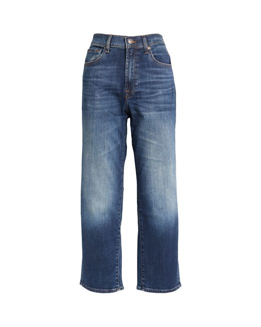 7 For All Mankind Blue The Modern Straight Retro Jeans