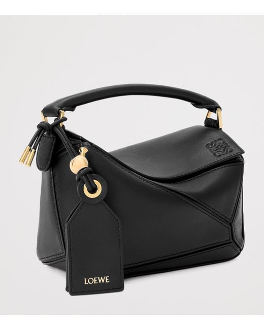 Loewe Black X Paula's Ibiza Mini Lambskin Puzzle Top-Handle Bag