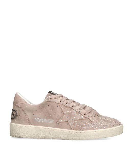 Golden Goose Deluxe Brand Pink Suede Ball Star Sneakers