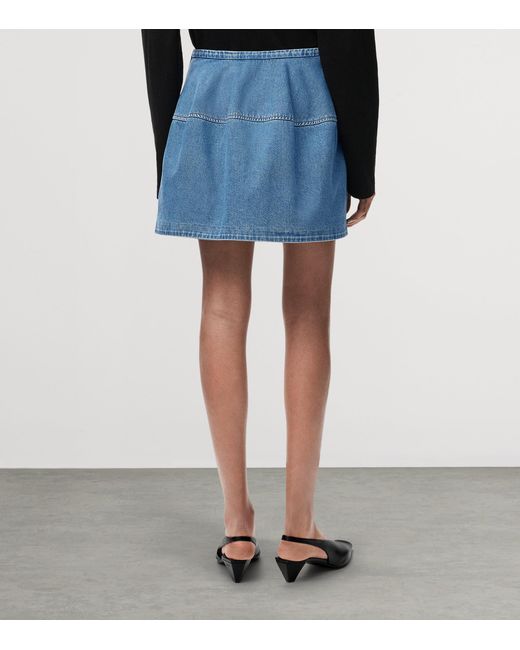Loewe Blue Balloon Denim Mini Skirt