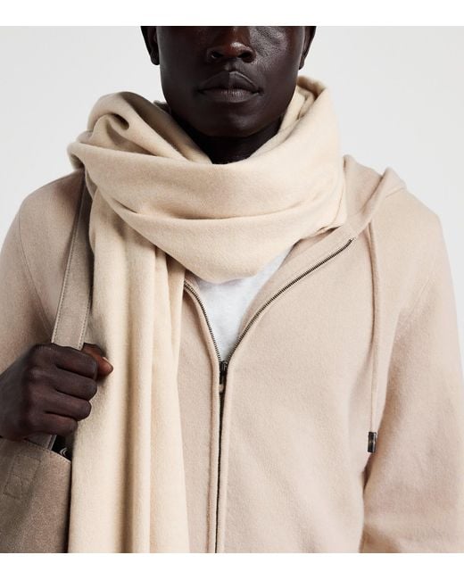 Colombo Natural Cashmere Zip-Up Hoodie for men