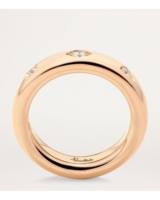 Pomellato Metallic And Diamond Iconica Ring