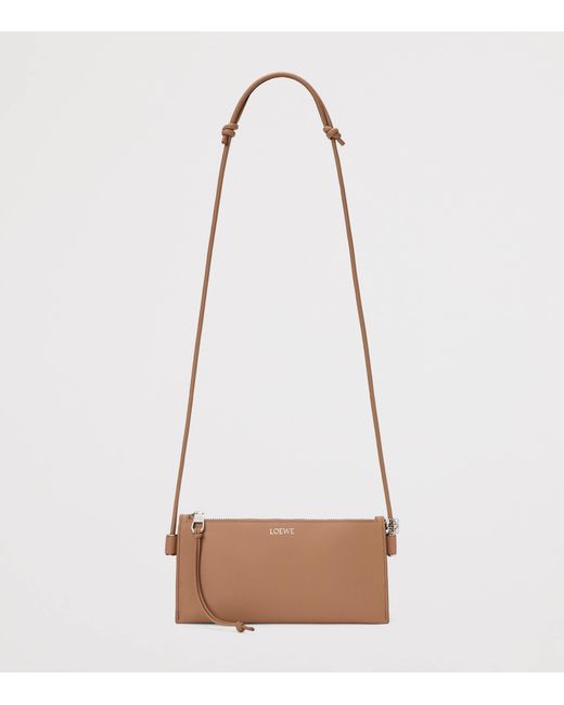 Loewe Brown Leather Joya Pouch