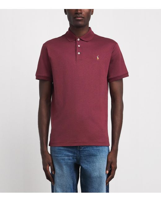 Polo Ralph Lauren Red Pima Cotton Polo Shirt for men