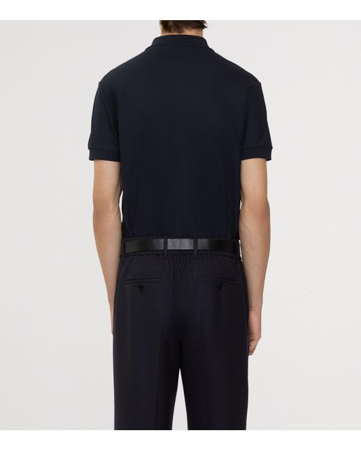 Burberry Blue Short-Sleeve Polo Shirt for men