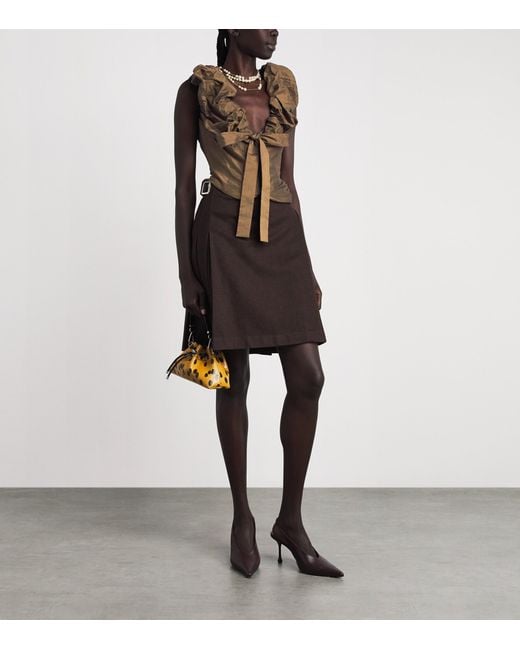 Vivienne Westwood Natural Ruched Kendall Corset Top