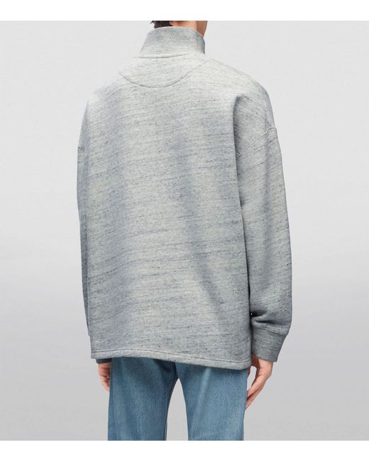 Loewe Gray Funnel-neck Sweatshirt for men