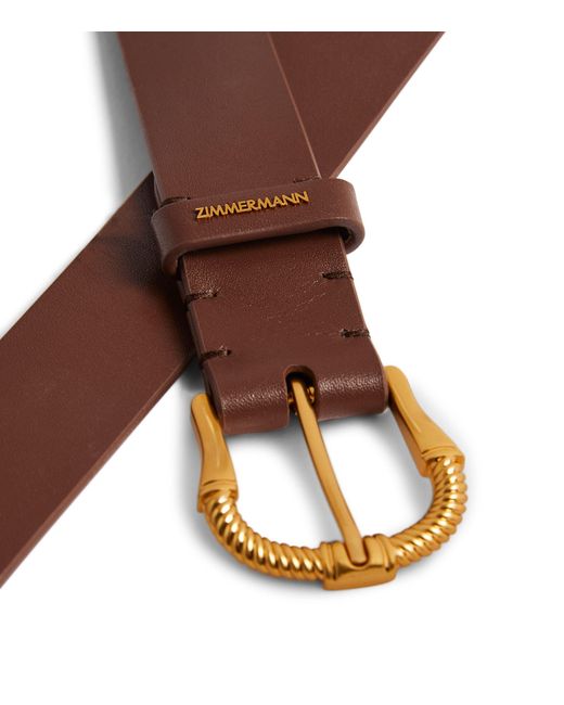Zimmermann Brown Leather Belt